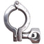 Used Lot of 4 Stainless Steel Tri-Clamp Sanitary Fitting, Size: 1-1/2in