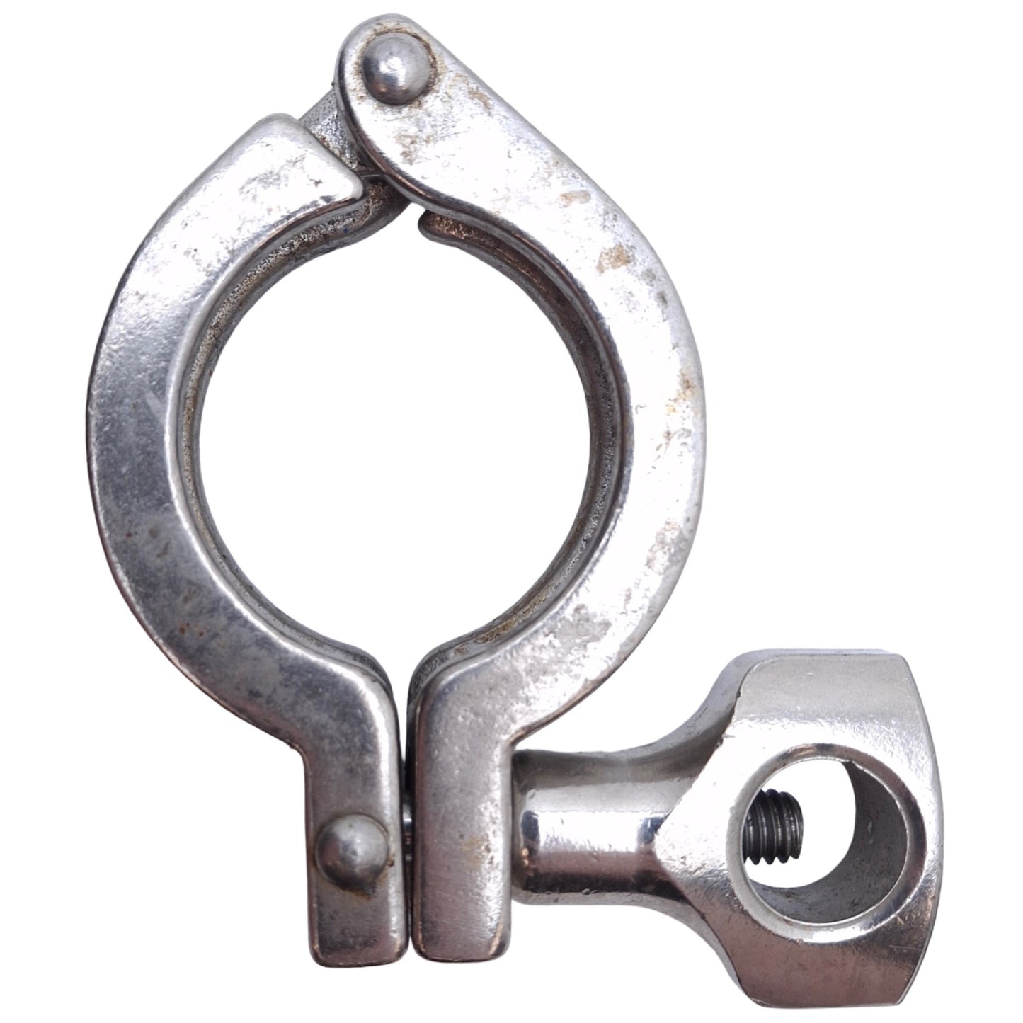 Used Lot of 4 Stainless Steel Tri-Clamp Sanitary Fitting, Size: 1-1/2in