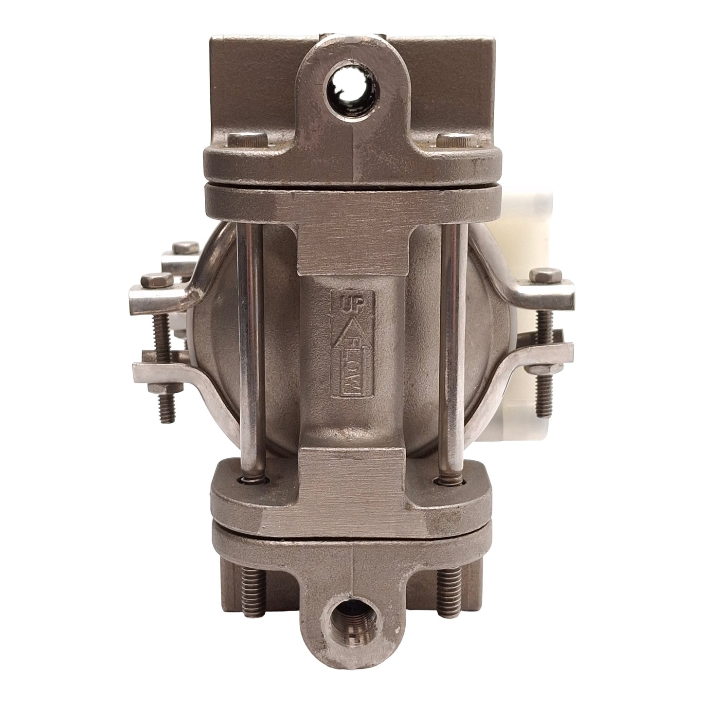 Used Wilden P.025 Pro-Flo Series Clamped Metal Pump, 5GPM, 125PSIG, 1/4in NPT