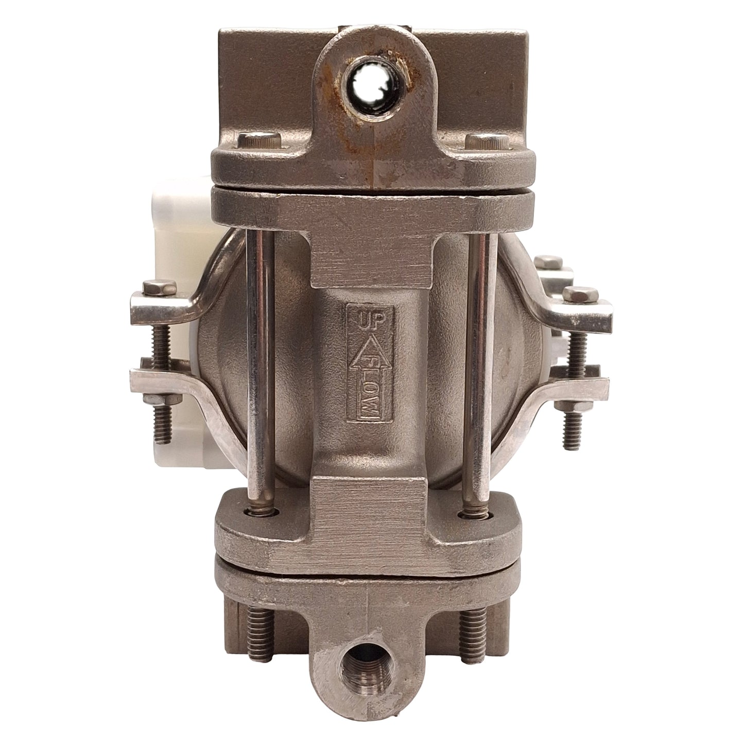 Used Wilden P.025 Pro-Flo Series Clamped Metal Pump, 5GPM, 125PSIG, 1/4in NPT