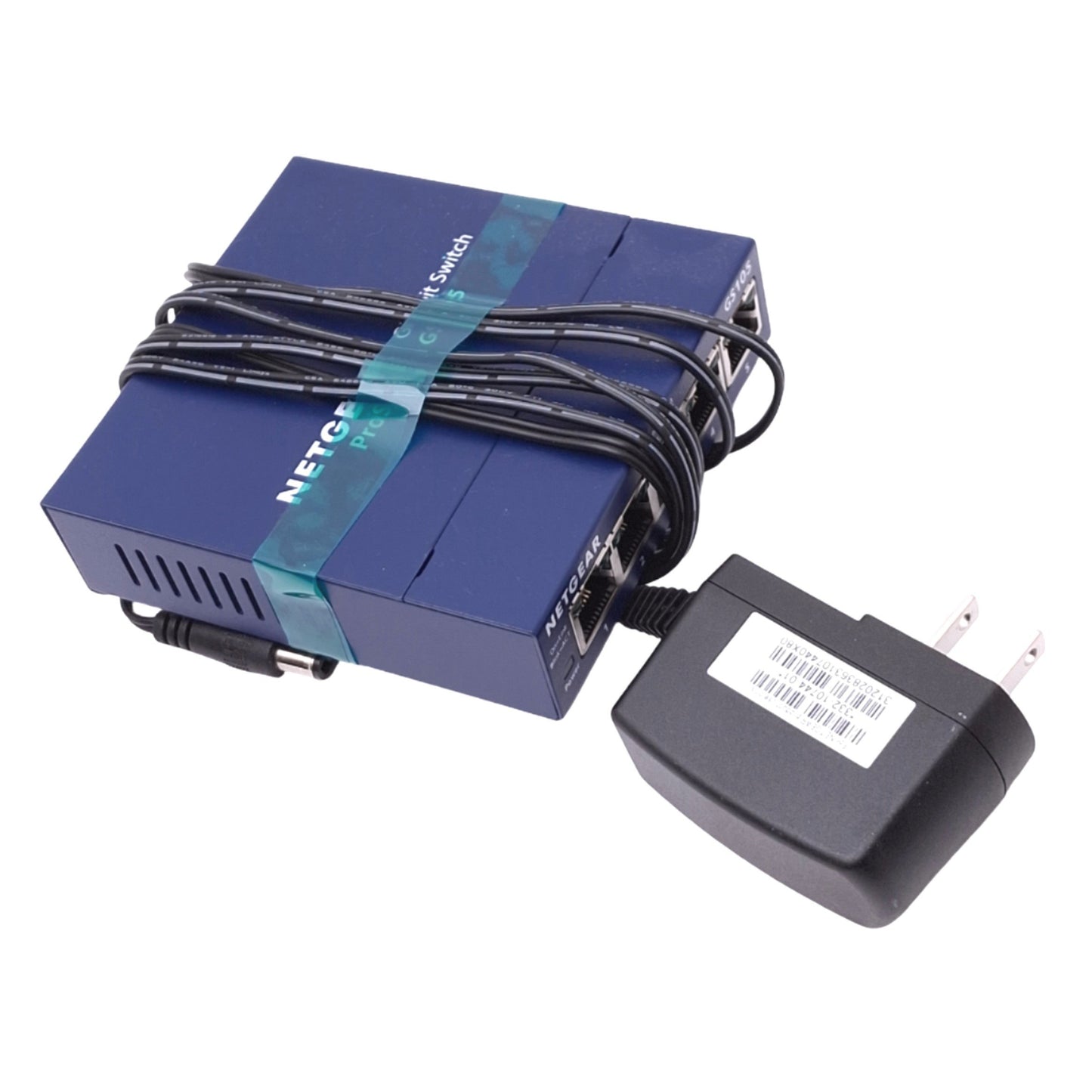 New Netgear GS105v5 ProSAFE Gigabit Switch, 5-Port RJ45 Ethernet, 12VDC 0.5A