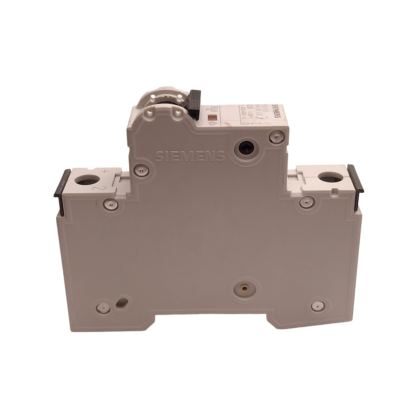 Used Siemens 5SY5106-7 Circuit Breaker, 1-Pole, 6A 230/400VAC, C-Curve, DIN Rail