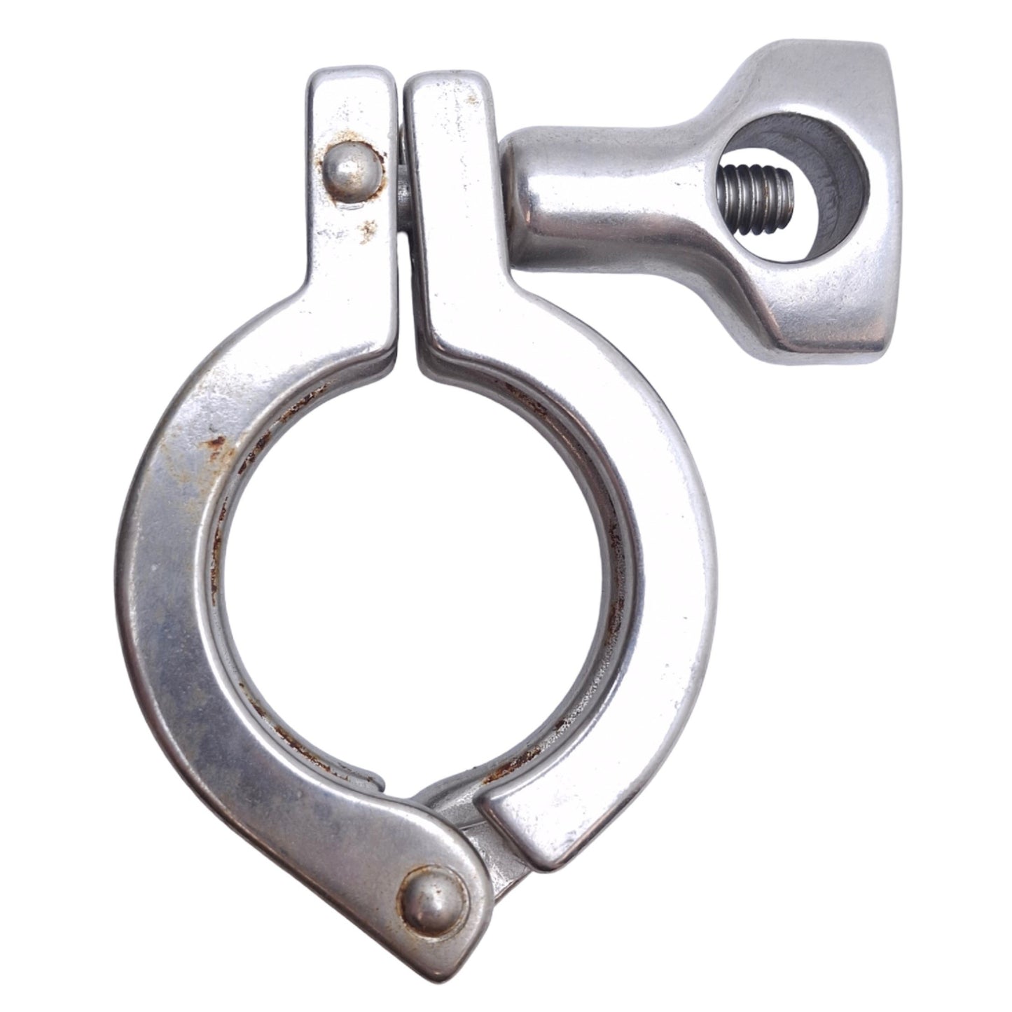 Used Lot of 4 3A Stainless Steel Tri-Clamp Sanitary Fitting, Size: 1-1/2in