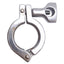 Used Lot of 4 3A Stainless Steel Tri-Clamp Sanitary Fitting, Size: 1-1/2in