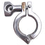 Used Lot of 4 3A Stainless Steel Tri-Clamp Sanitary Fitting, Size: 1-1/2in