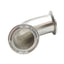 Used Advanced Fittings A2CMP-1.5-PL-316L Sanitary Elbow, 1-1/2in Triclamp, 316LSS SF1