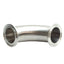 Used Advanced Fittings A2CMP-1.5-PL-316L Sanitary Elbow, 1-1/2in Triclamp, 316LSS SF1