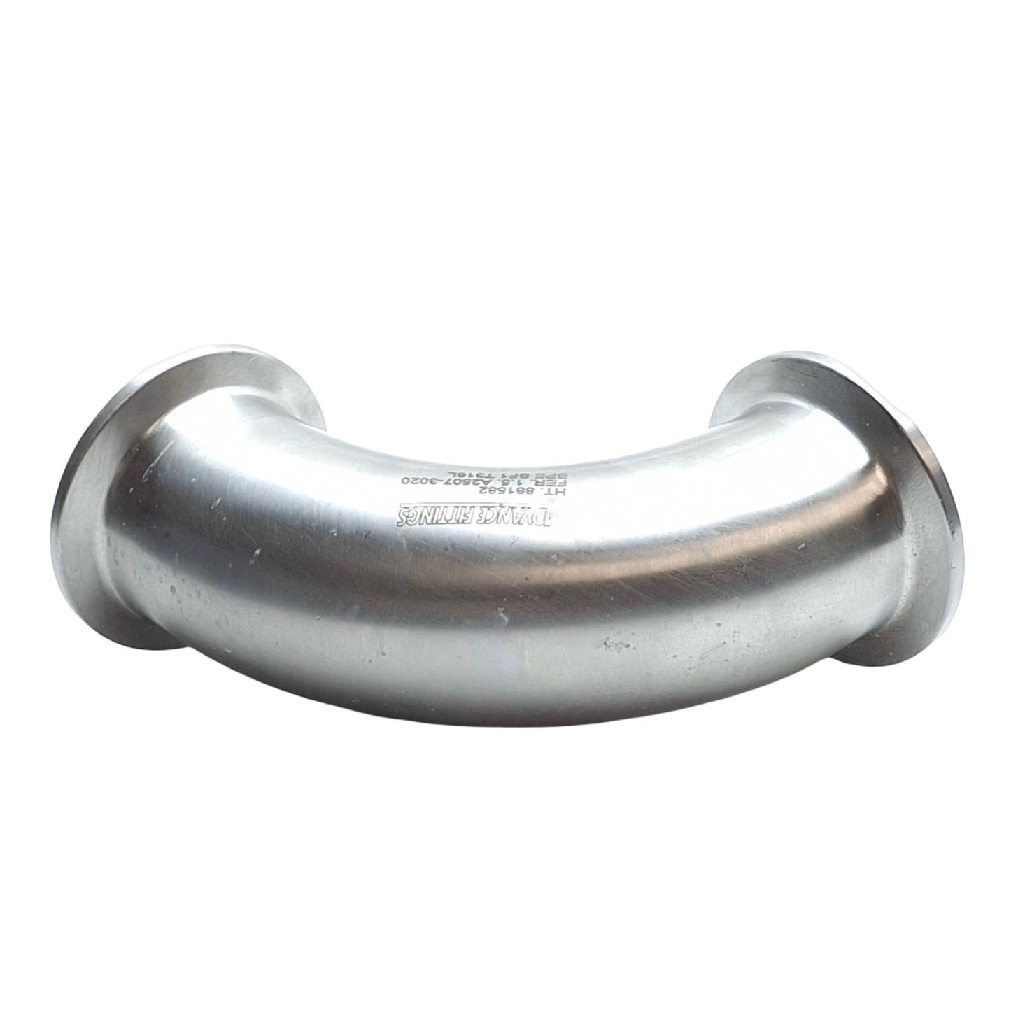 Used Advanced Fittings A2CMP-1.5-PL-316L Sanitary Elbow, 1-1/2in Triclamp, 316LSS SF1