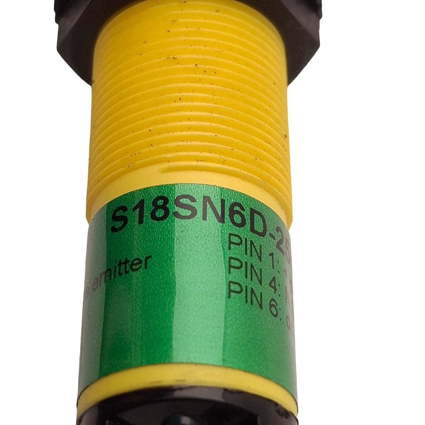 Used  Banner S18SN6D-25842 Photoelectric Sensor, NPN, 100mm Range, 10-30VDC, M18