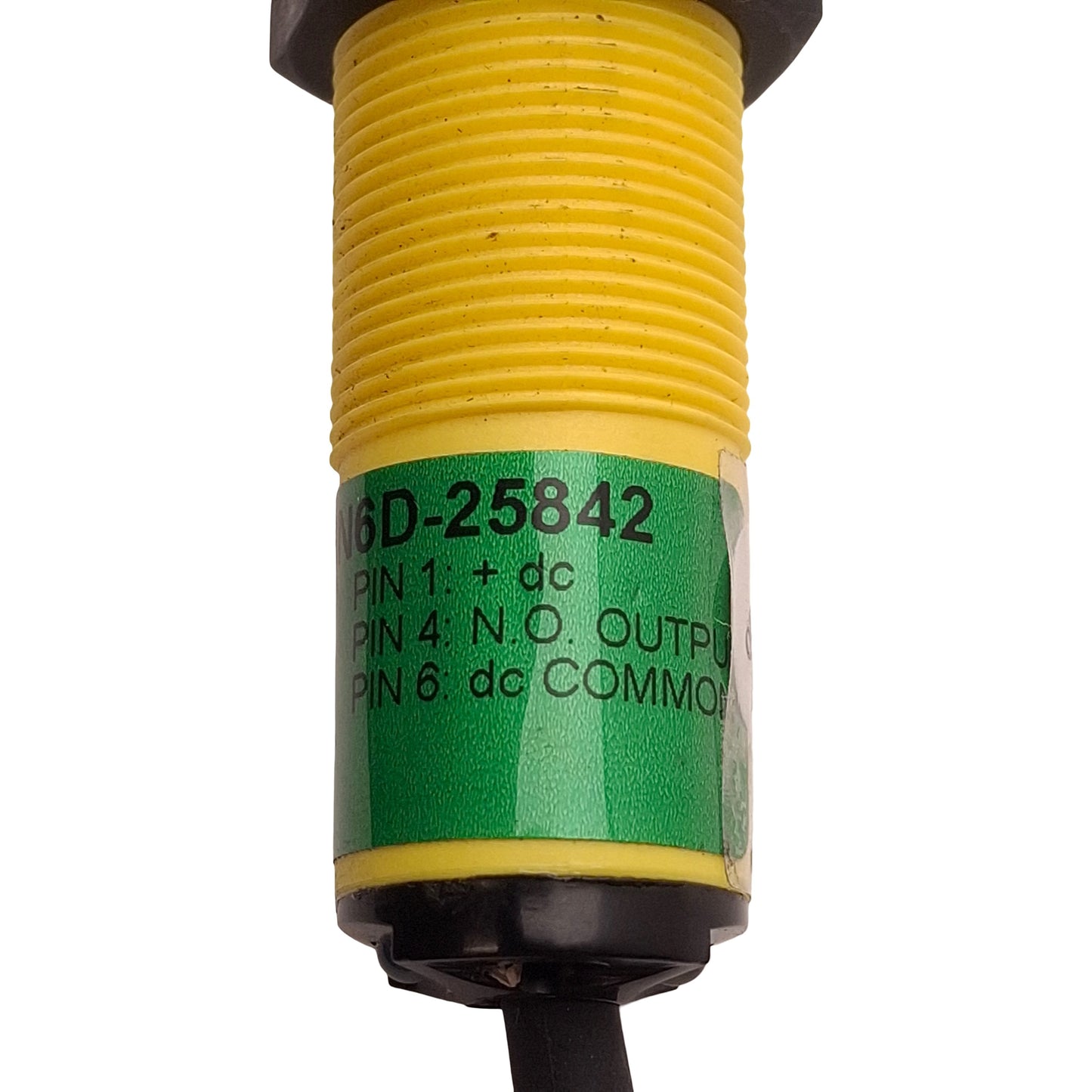 Used  Banner S18SN6D-25842 Photoelectric Sensor, NPN, 100mm Range, 10-30VDC, M18