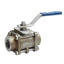 Used IMI PBM SPC-D5Q-B Three Piece Ball Valve, 3/4 Size, Ext Sch 40 Butt Weld
