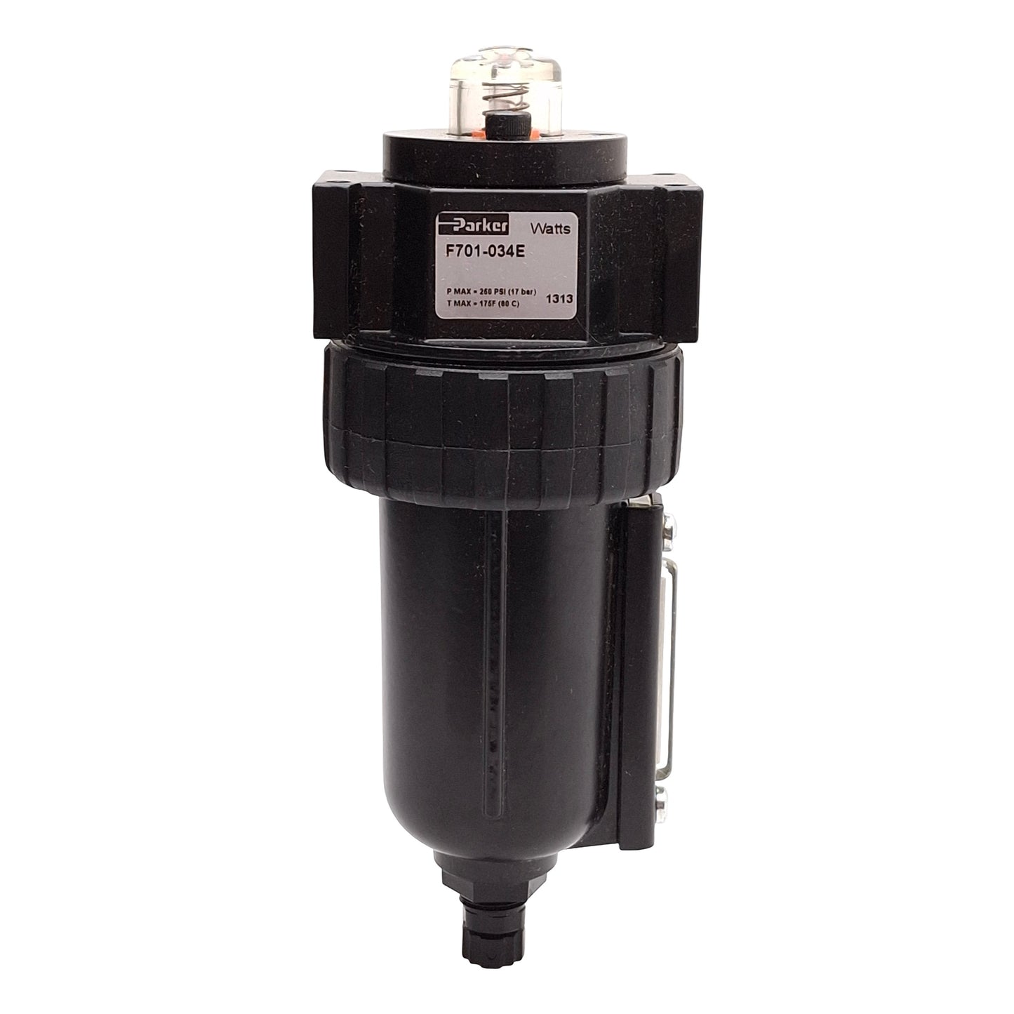 New Parker F701-034E Pneumatic Coalescing Filter, 0.1µm, 250PSI, 48SCFM, 3/8in NPT