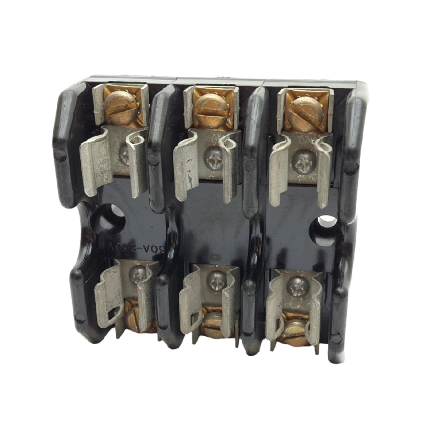 Used Lot of 2 USO H25030 Fuse Holder, 3 Pole, 30AMP, 250VAC, Class H Fuses