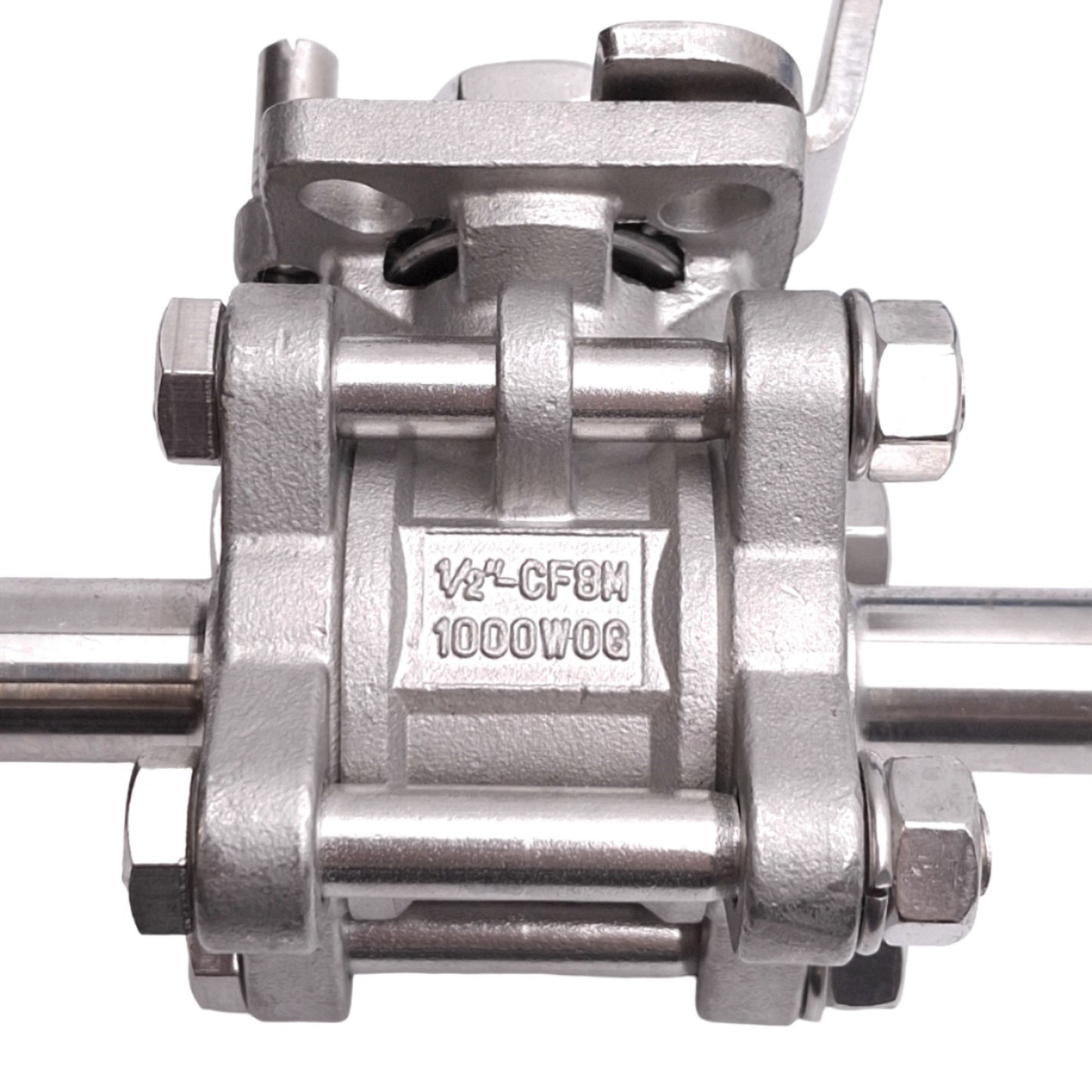 Used Bradford Dixon 1/2"-CF8M 1000WOG SS Ball Valve, 1/2in Tri-Clamp, 1000psi Max