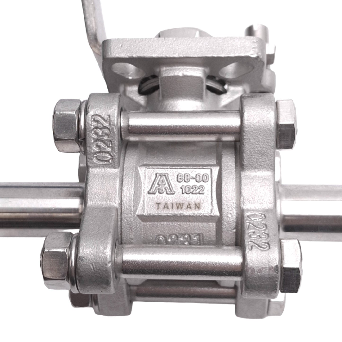 Used Bradford Dixon 1/2"-CF8M 1000WOG SS Ball Valve, 1/2in Tri-Clamp, 1000psi Max