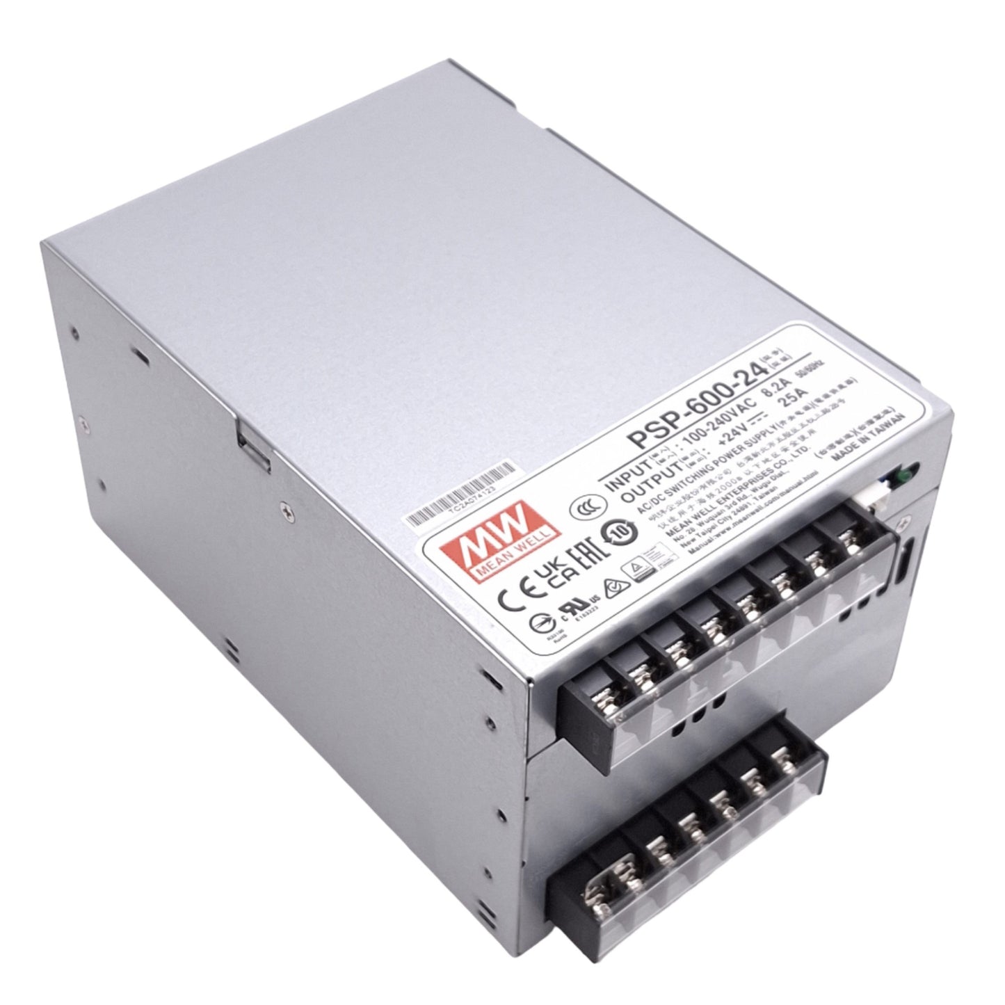 New Meanwell PSP-600-24 Power Supply, 100-240VAC In, 24VDC 25A Out, 600W Max