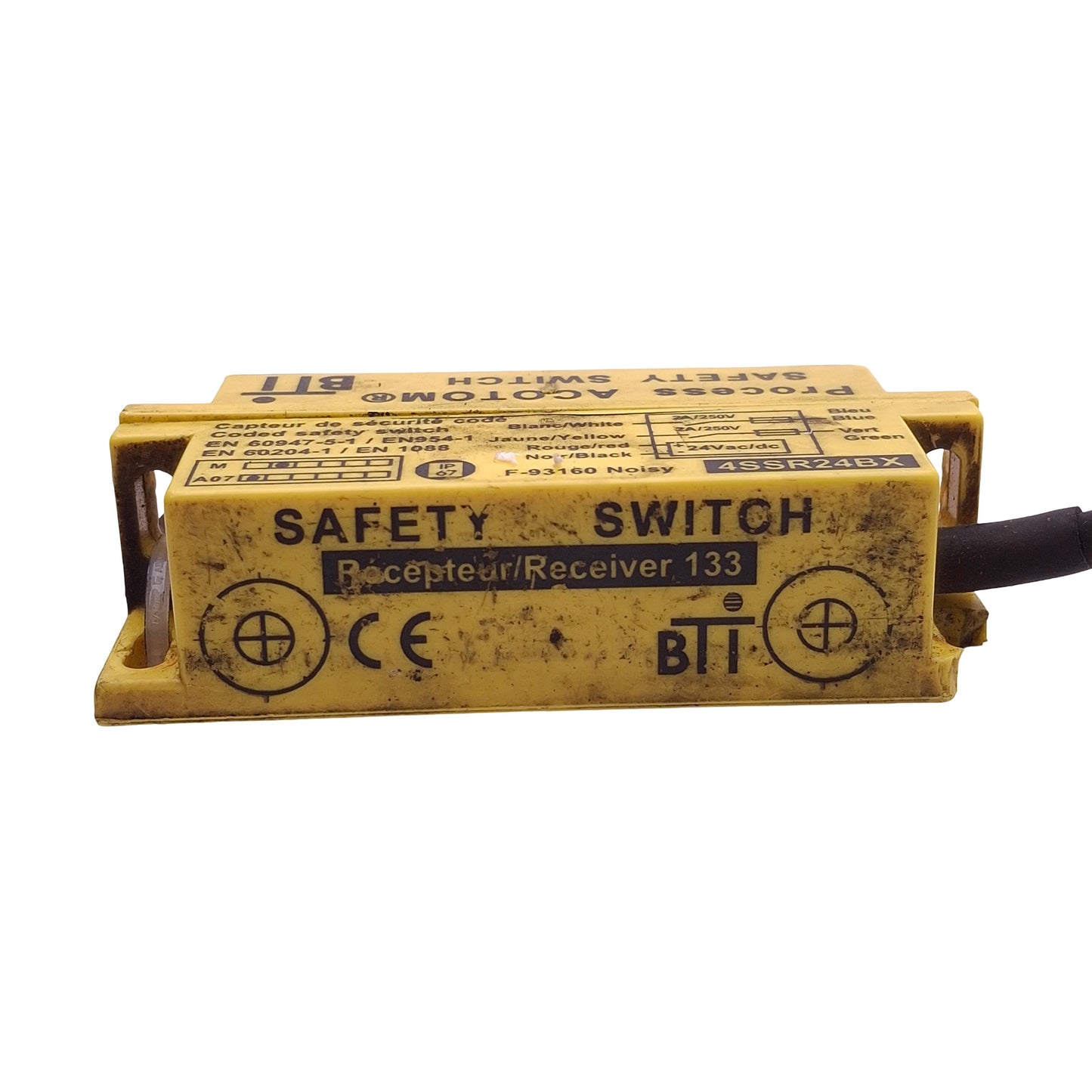 Used Comitronic-BTI 4SSR24BX Solid-State Safety Switch, 2NO, 24VAC/DC 45mA, 8mm Range