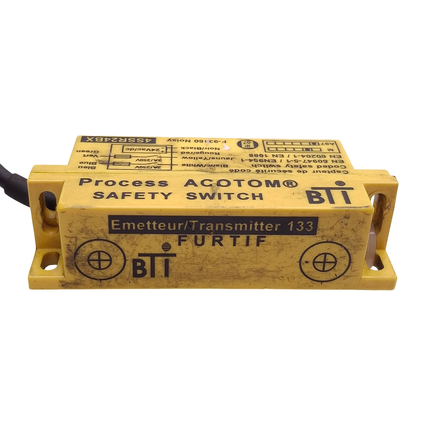 Used Comitronic-BTI 4SSR24BX Solid-State Safety Switch, 2NO, 24VAC/DC 45mA, 8mm Range
