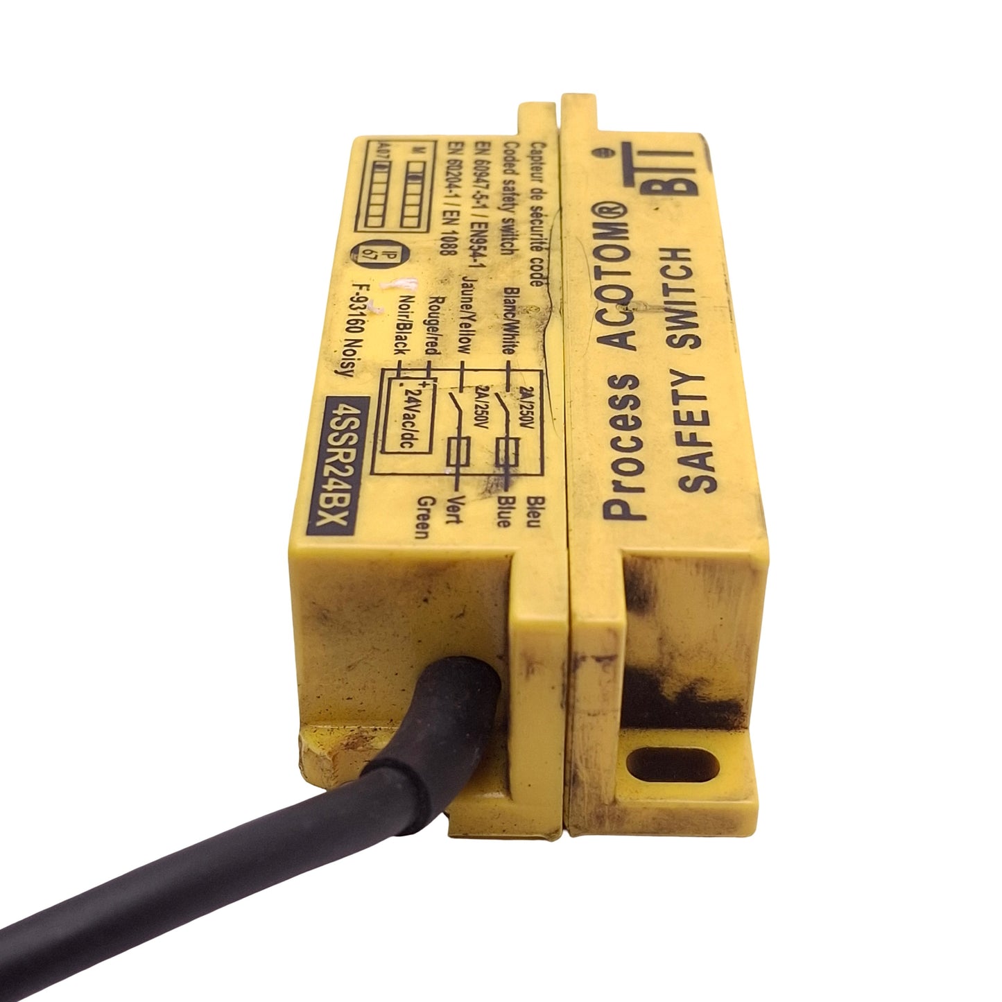 Used Comitronic-BTI 4SSR24BX Solid-State Safety Switch, 2NO, 24VAC/DC 45mA, 8mm Range