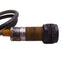 Used Omron E3F-DS10B4 Photoelectric Switch, PNP 12-24VDC 25mA, 0.1m Range, M18 Barrel