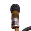 Used Omron E3F-DS10B4 Photoelectric Switch, PNP 12-24VDC 25mA, 0.1m Range, M18 Barrel