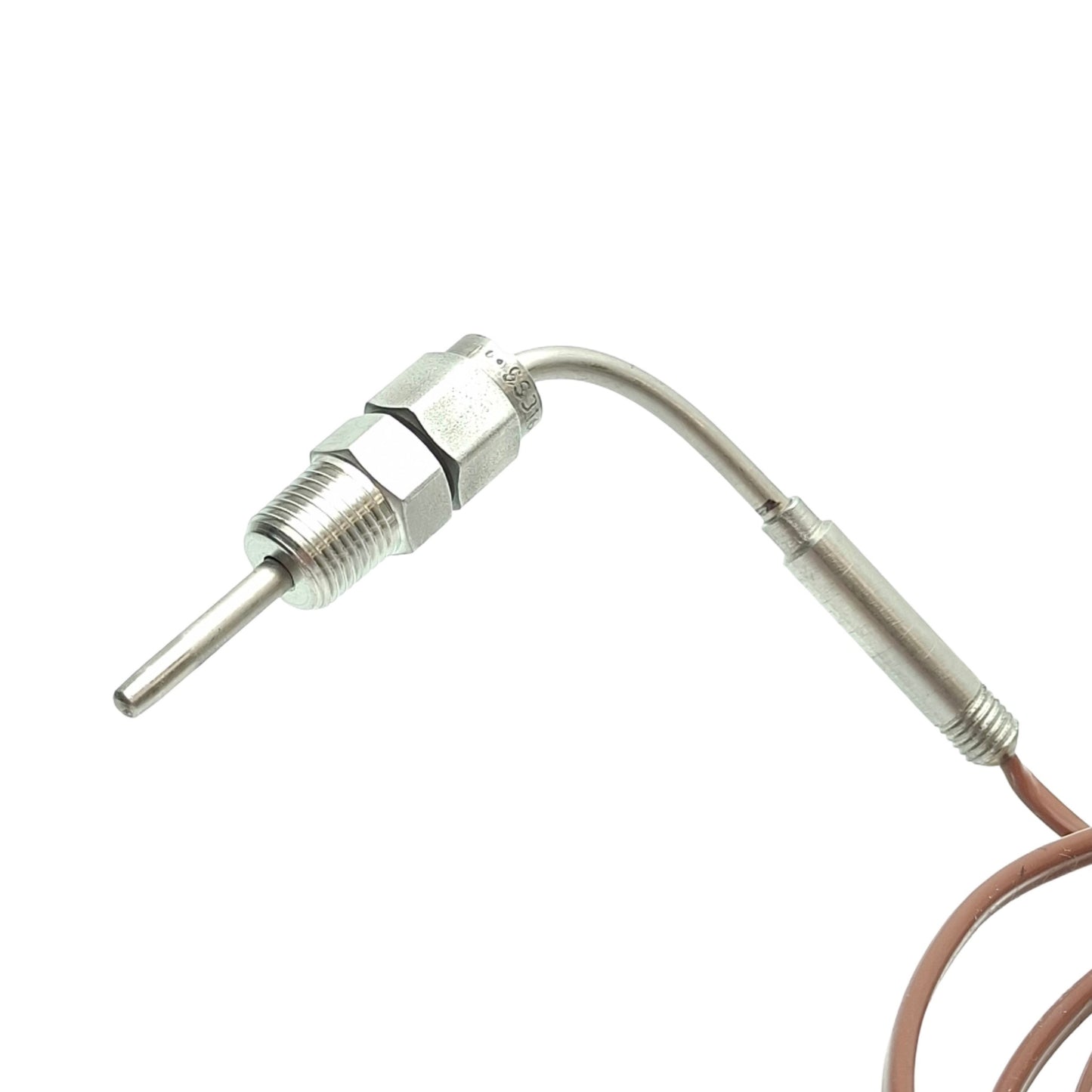 Used Watlow 20CJTUF104D Thermocouple, ø1/8in 90° Sheath w/ Epoxy 104in Lead, Type J