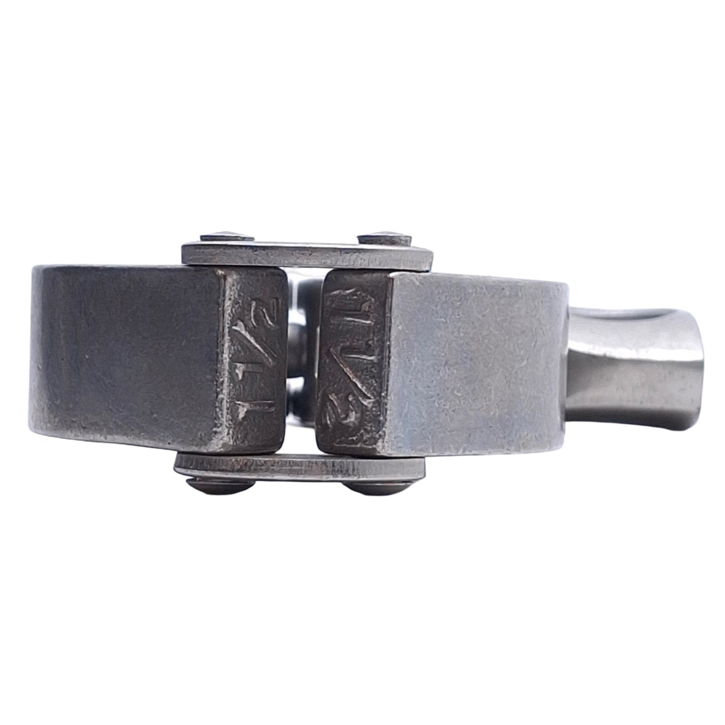 Used Lot of 4 Tri-Clover SS Hinged Double Pin Tri-Clamp Sanitary Fitting 1-1/2in