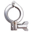 Used Lot of 4 Stainless Steel Tri-Clamp Sanitary Fitting, Size: 1-1/2in
