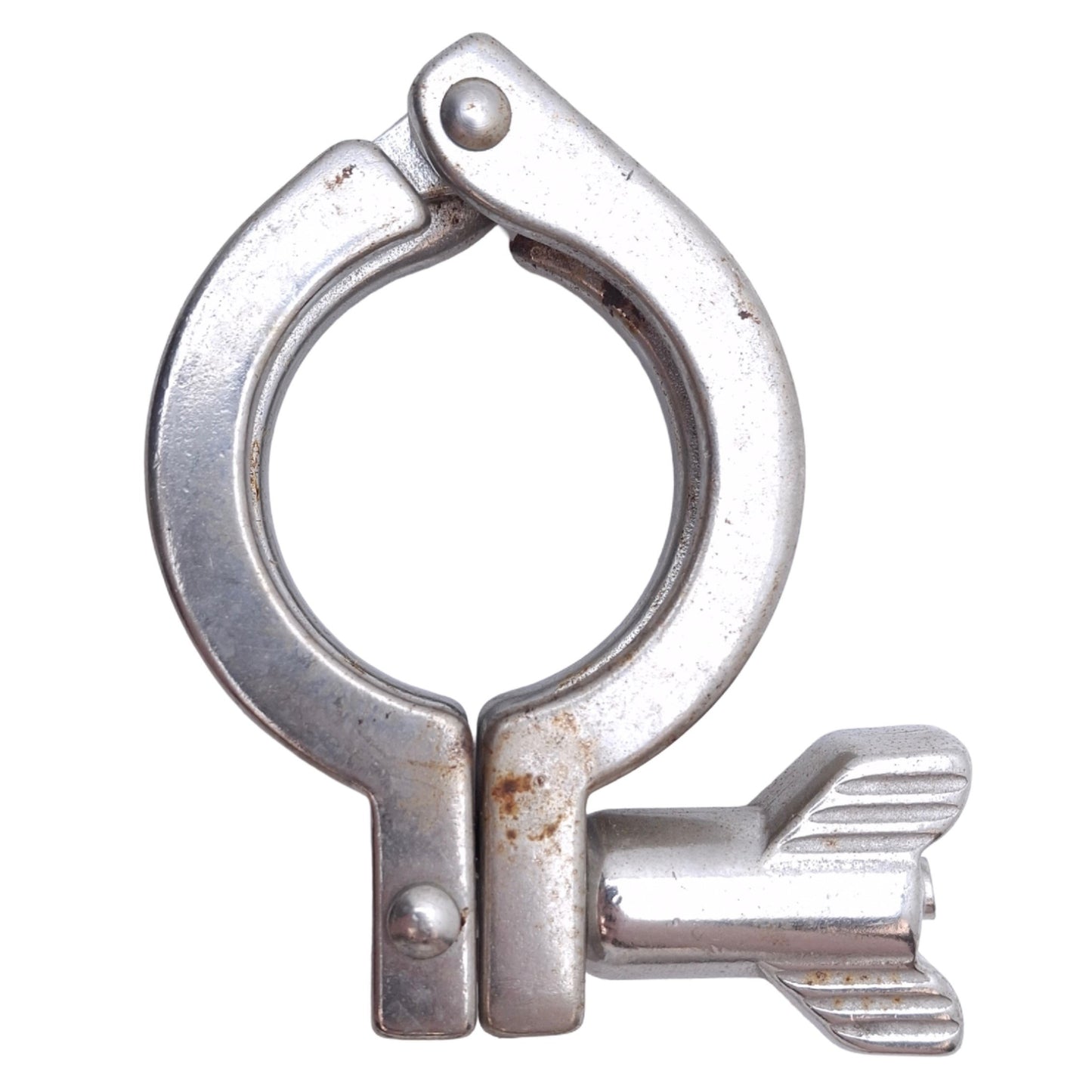 Used Lot of 4 Stainless Steel Tri-Clamp Sanitary Fitting, Size: 1-1/2in