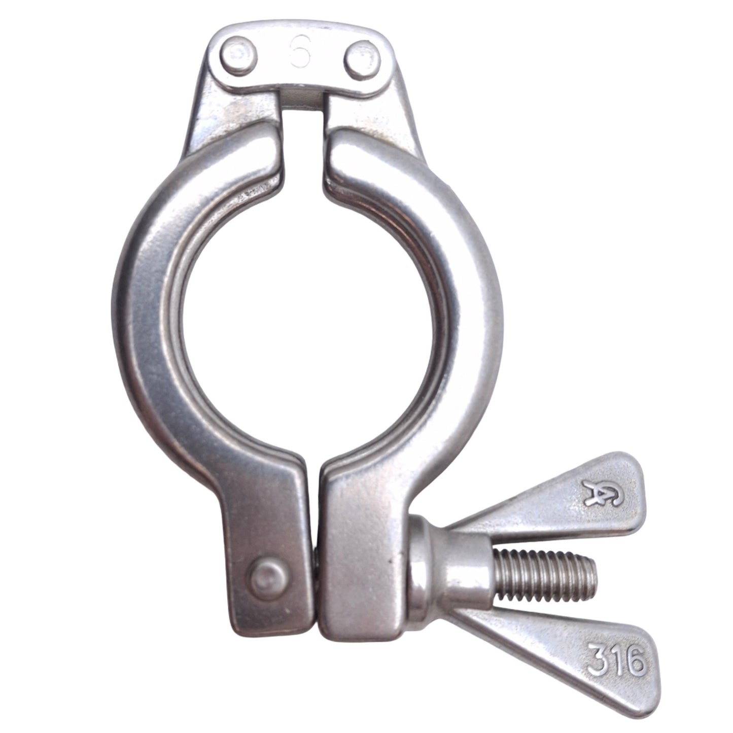 Used Lot of 4 AclHygienic Stainless Steel Hinged Tri-Clamp Sanitary Fitting 1-1/2in