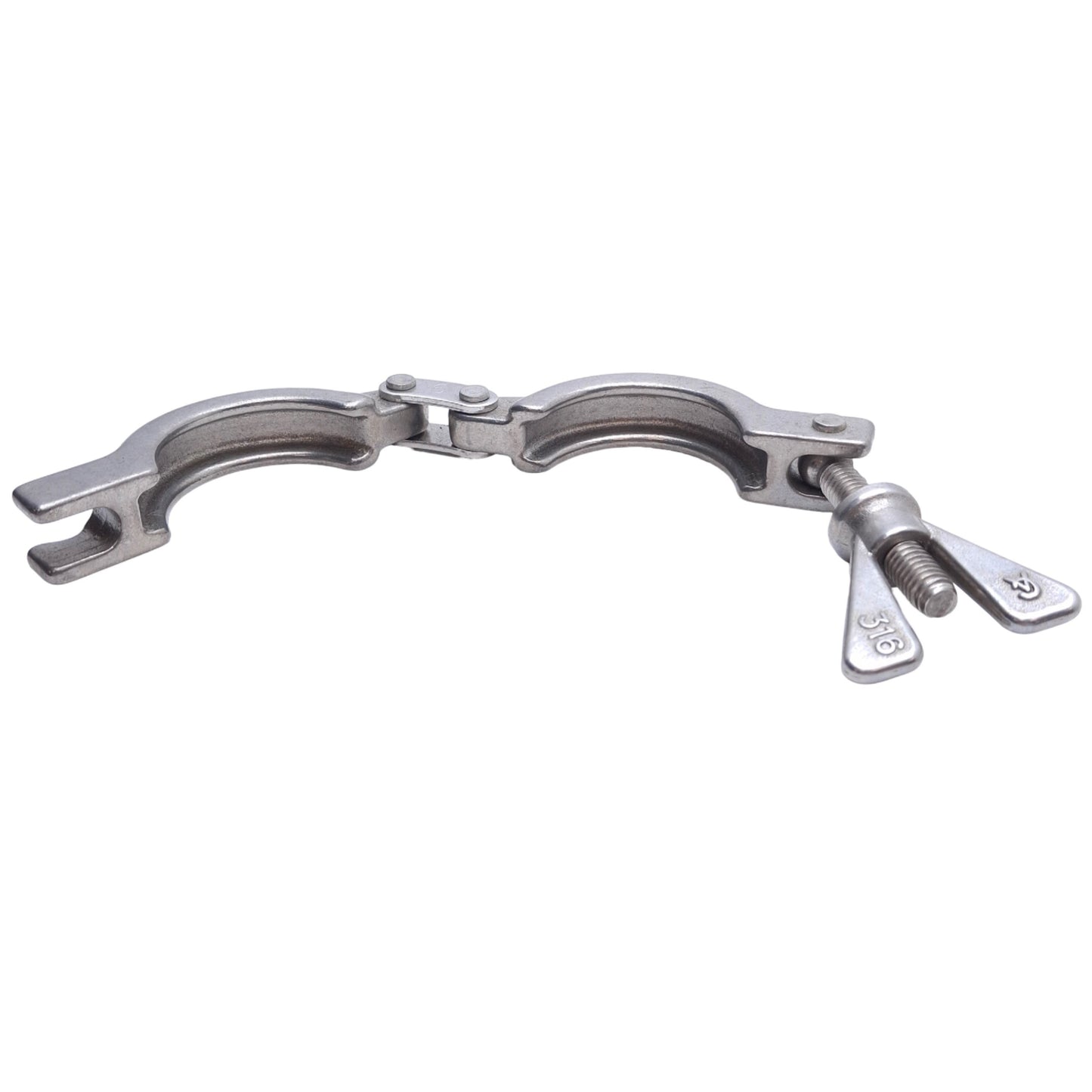 Used Lot of 4 AclHygienic Stainless Steel Hinged Tri-Clamp Sanitary Fitting 1-1/2in