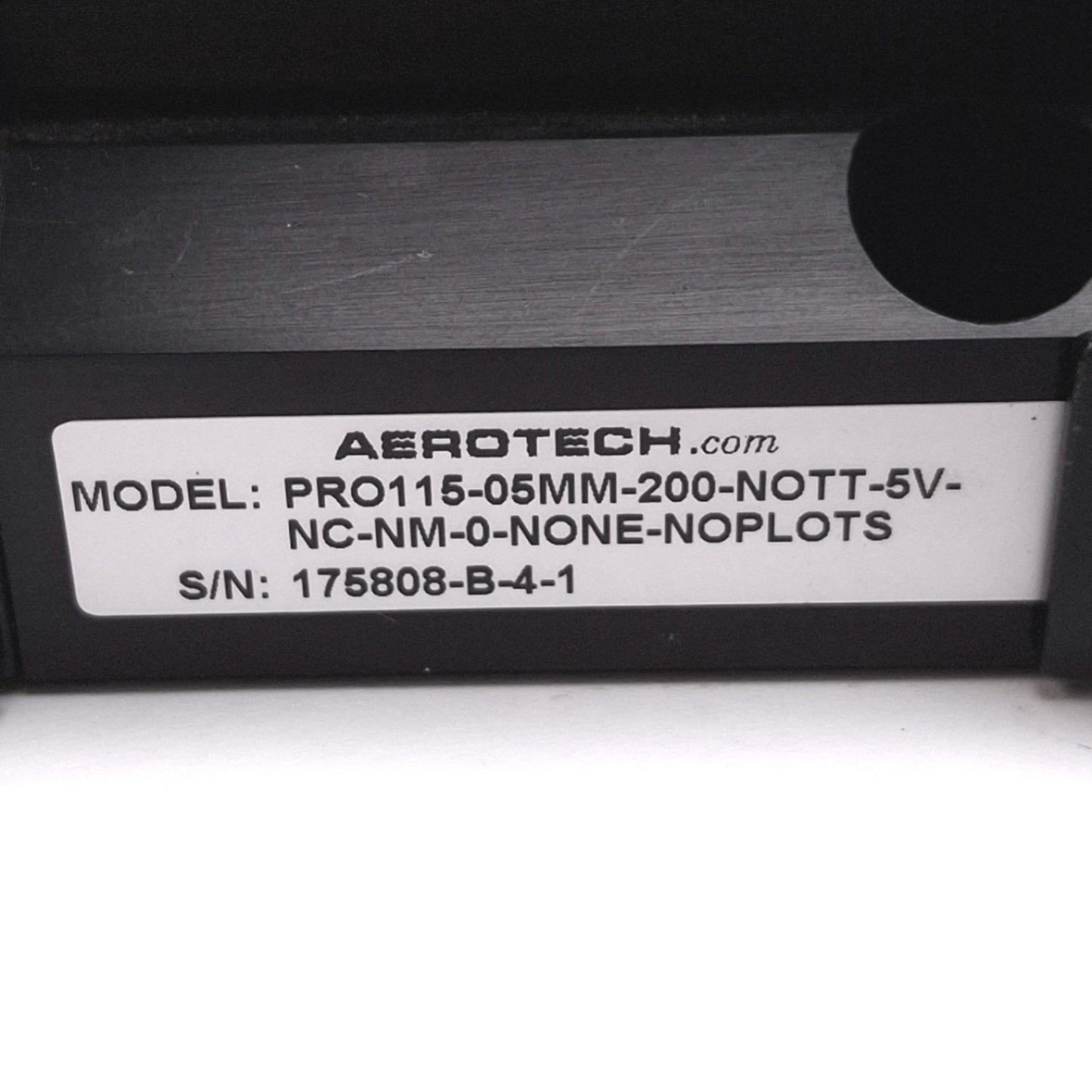 Used Aerotech PRO115-05MM-200-NOTT-5V-NC-NM-0-NONE-NOPLOTS Ball-Screw Linear Stage