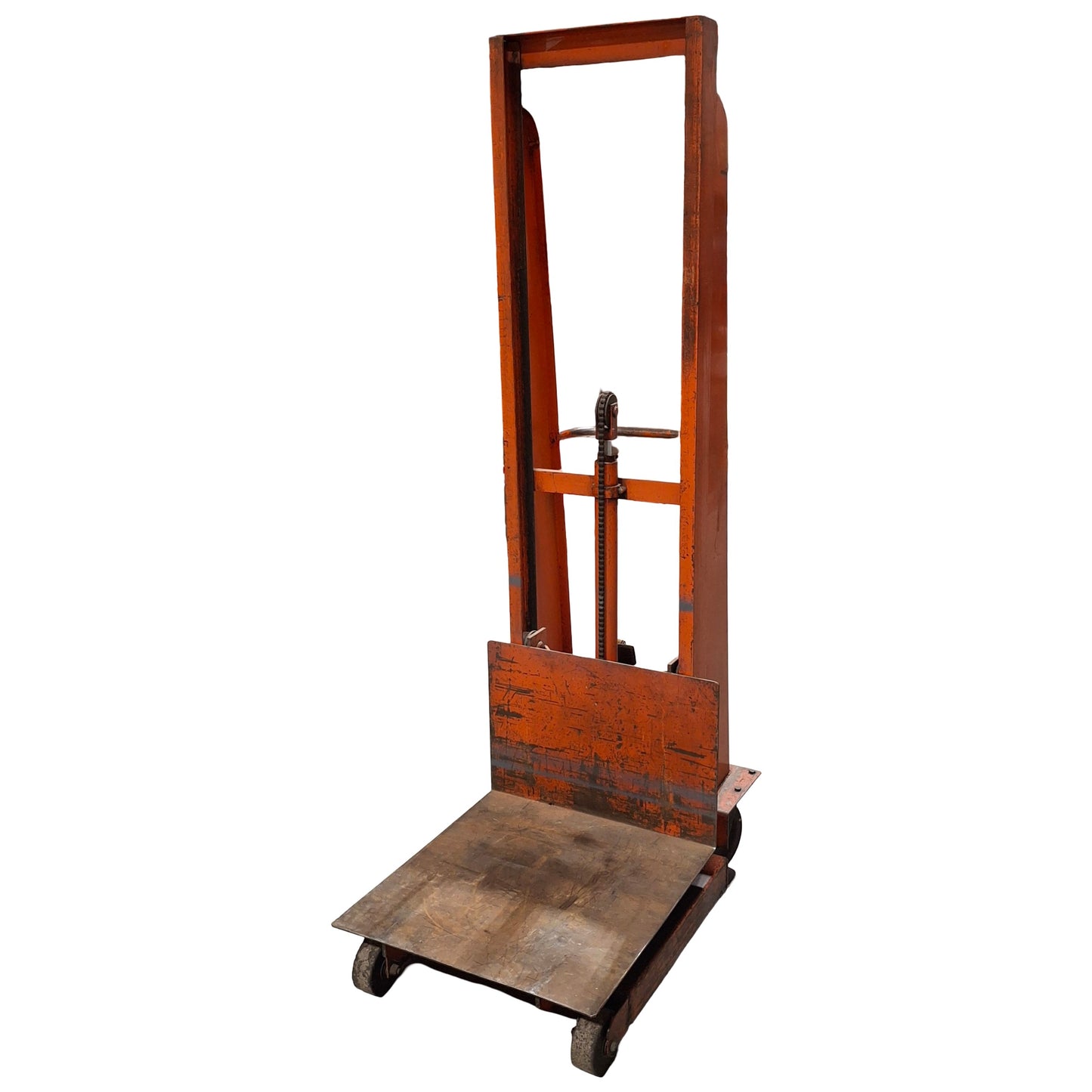 Used Wesco Economy Hydraulic Worklifter Platform Stacker, Manual, 24" x 24" PF, 78" H