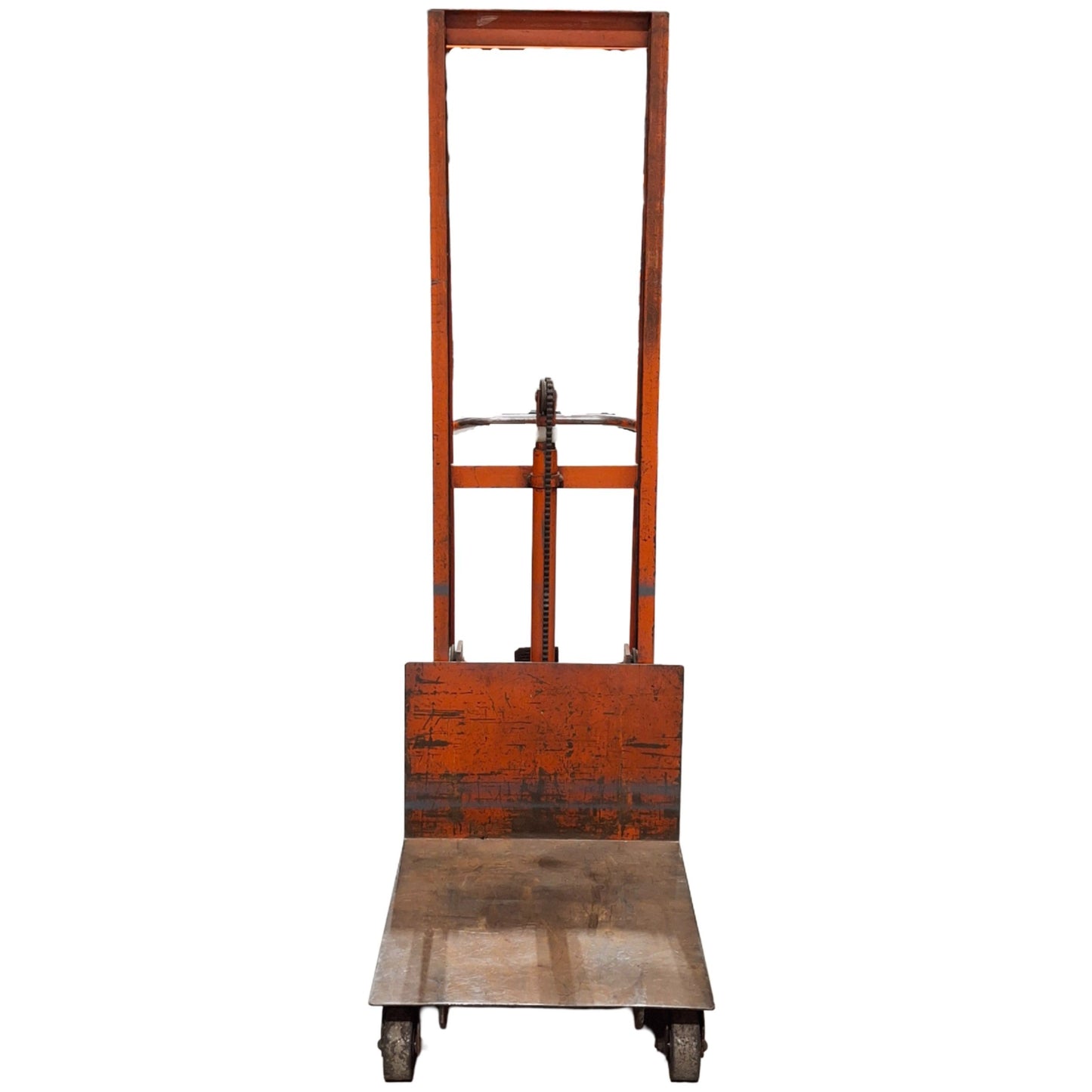 Used Wesco Economy Hydraulic Worklifter Platform Stacker, Manual, 24" x 24" PF, 78" H
