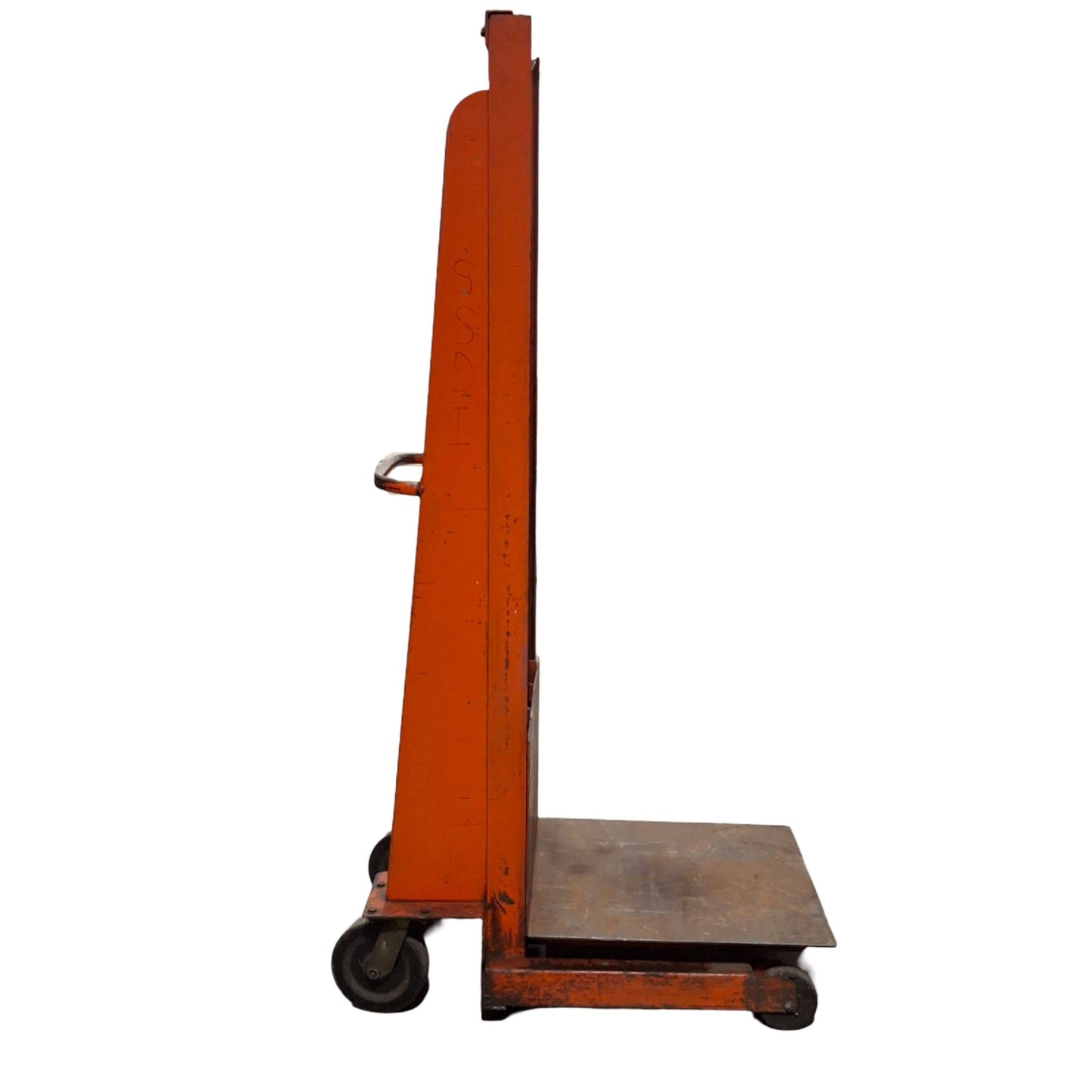 Used Wesco Economy Hydraulic Worklifter Platform Stacker, Manual, 24" x 24" PF, 78" H