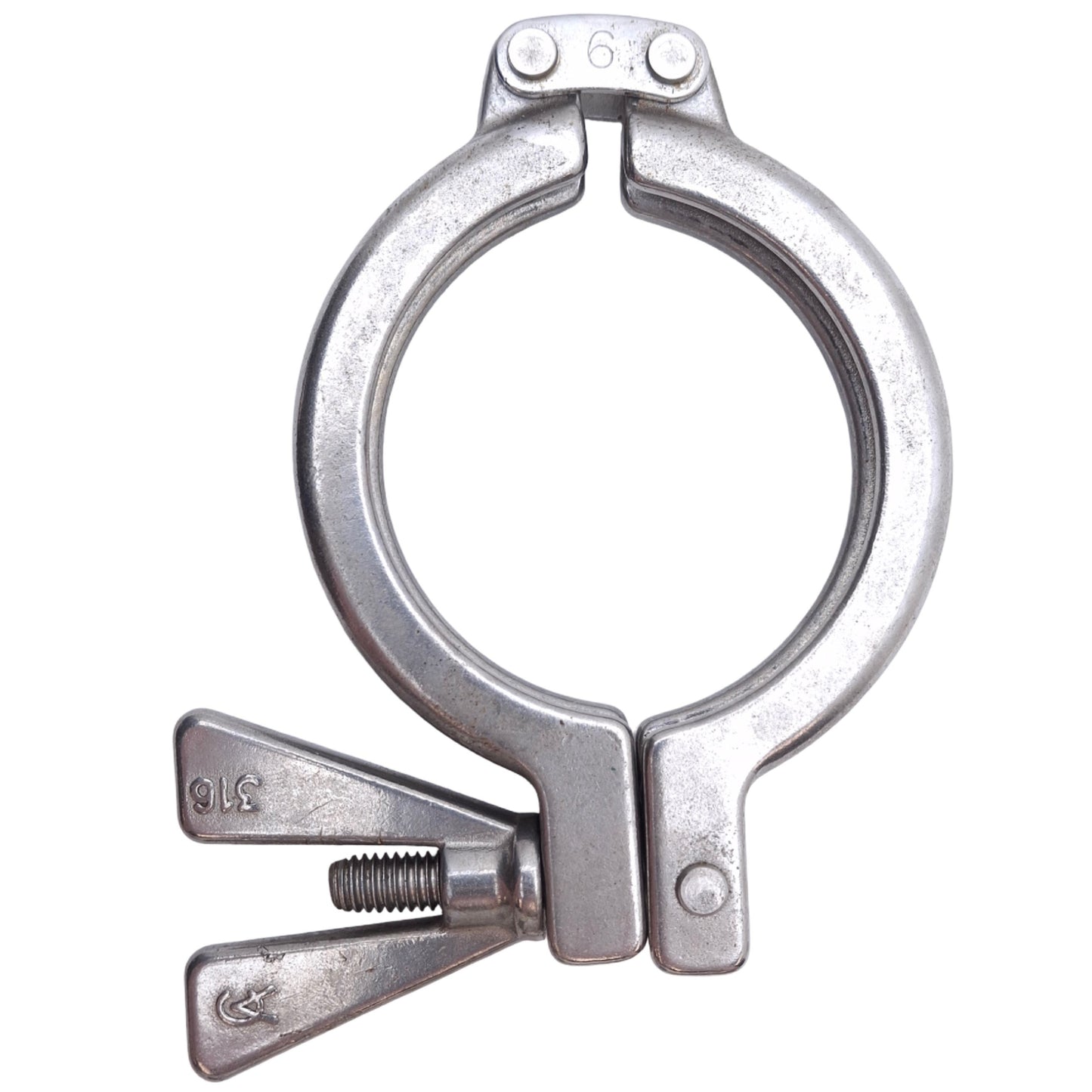 Used Lot of 4 AclHygienic Stainless Steel Hinged Tri-Clamp Sanitary Fitting 2-1/2in