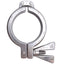 Used Lot of 4 AclHygienic Stainless Steel Hinged Tri-Clamp Sanitary Fitting 2-1/2in