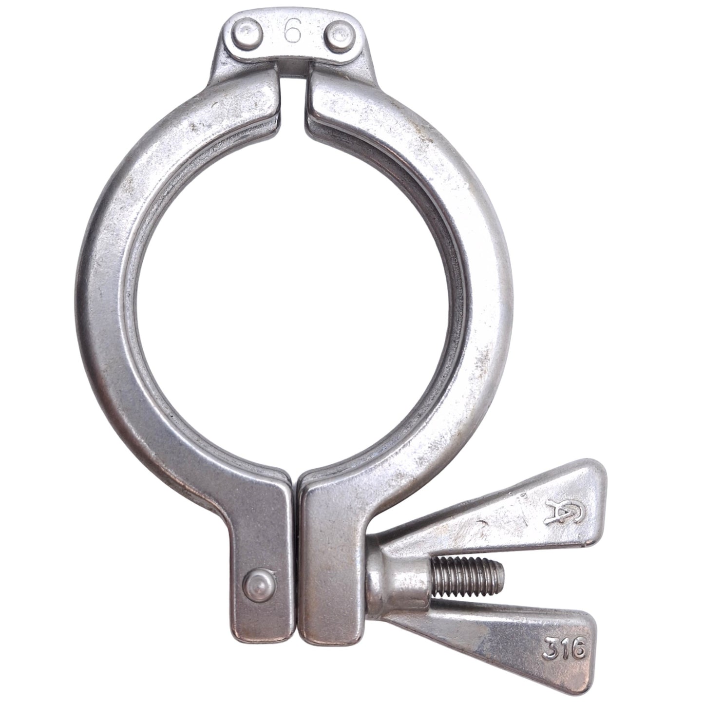 Used Lot of 4 AclHygienic Stainless Steel Hinged Tri-Clamp Sanitary Fitting 2-1/2in