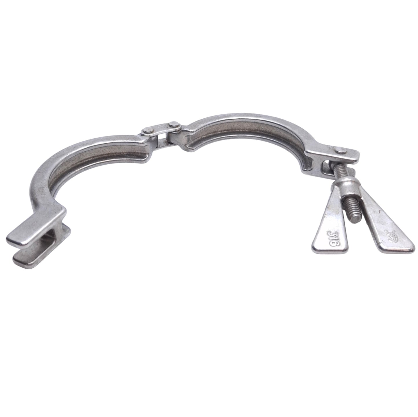 Used Lot of 4 AclHygienic Stainless Steel Hinged Tri-Clamp Sanitary Fitting 2-1/2in