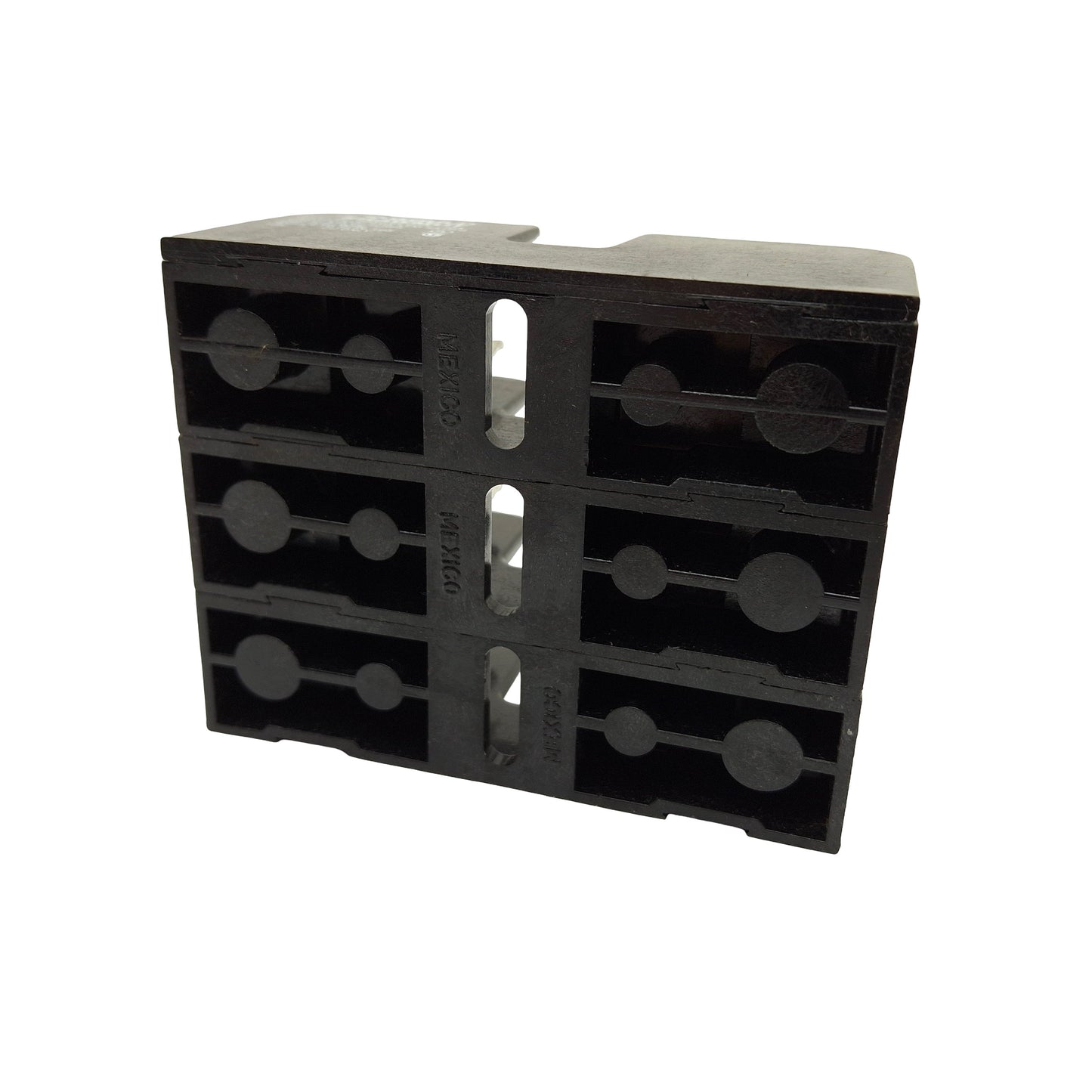 Used Gould Shawmut 30353R Open Fuse Block, 30AMP, 30AMP/600V, Class CC, 3 Pole