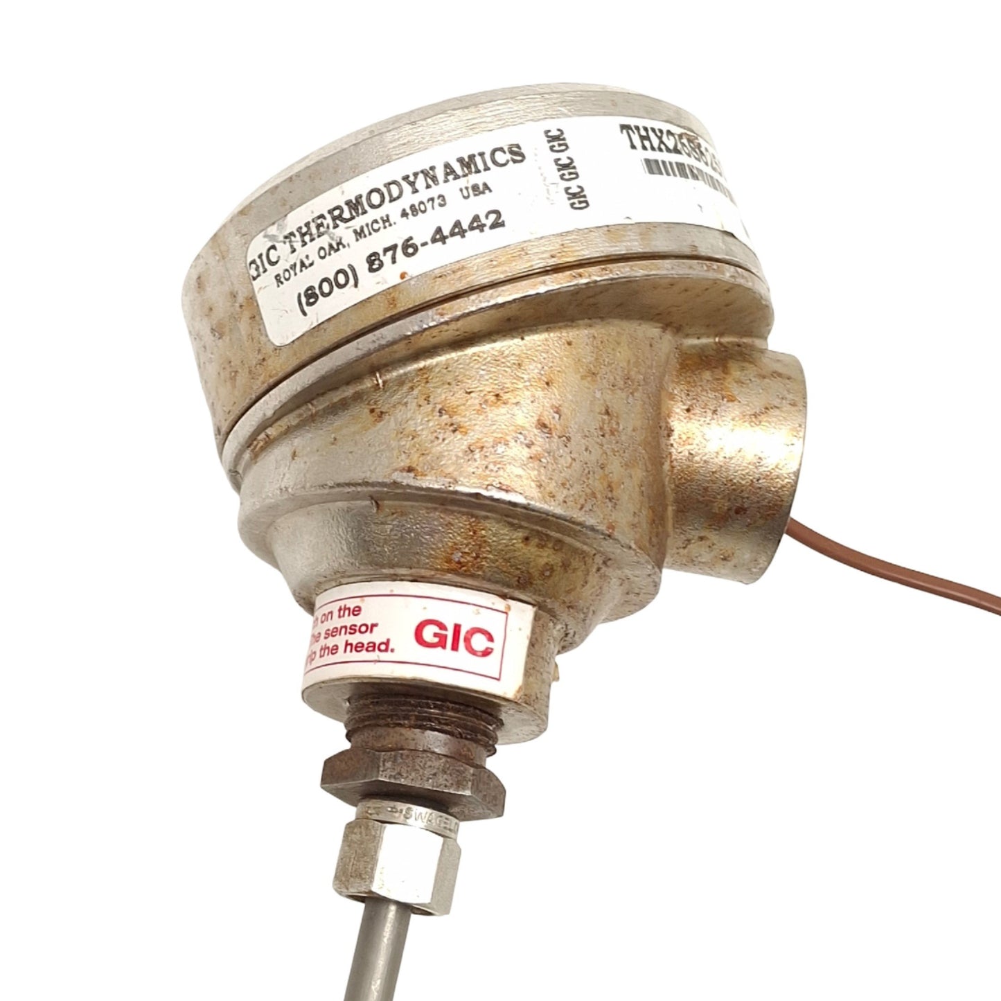 Used GIC Thermodynamics THX26S6250TUA Thermocouple ø1/4in x 26in Sheath, Type T