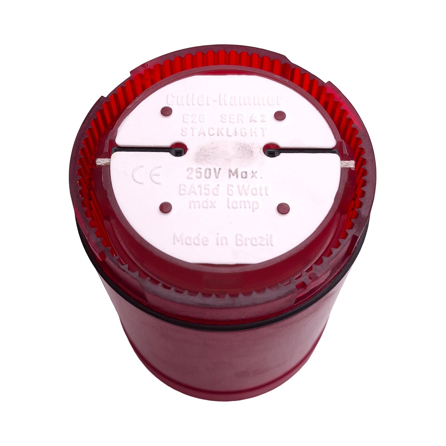 Used Cutler-Hammer E26B2V2 LED Tower Stacklight, Red, Incandescent, 24VDC Lamp