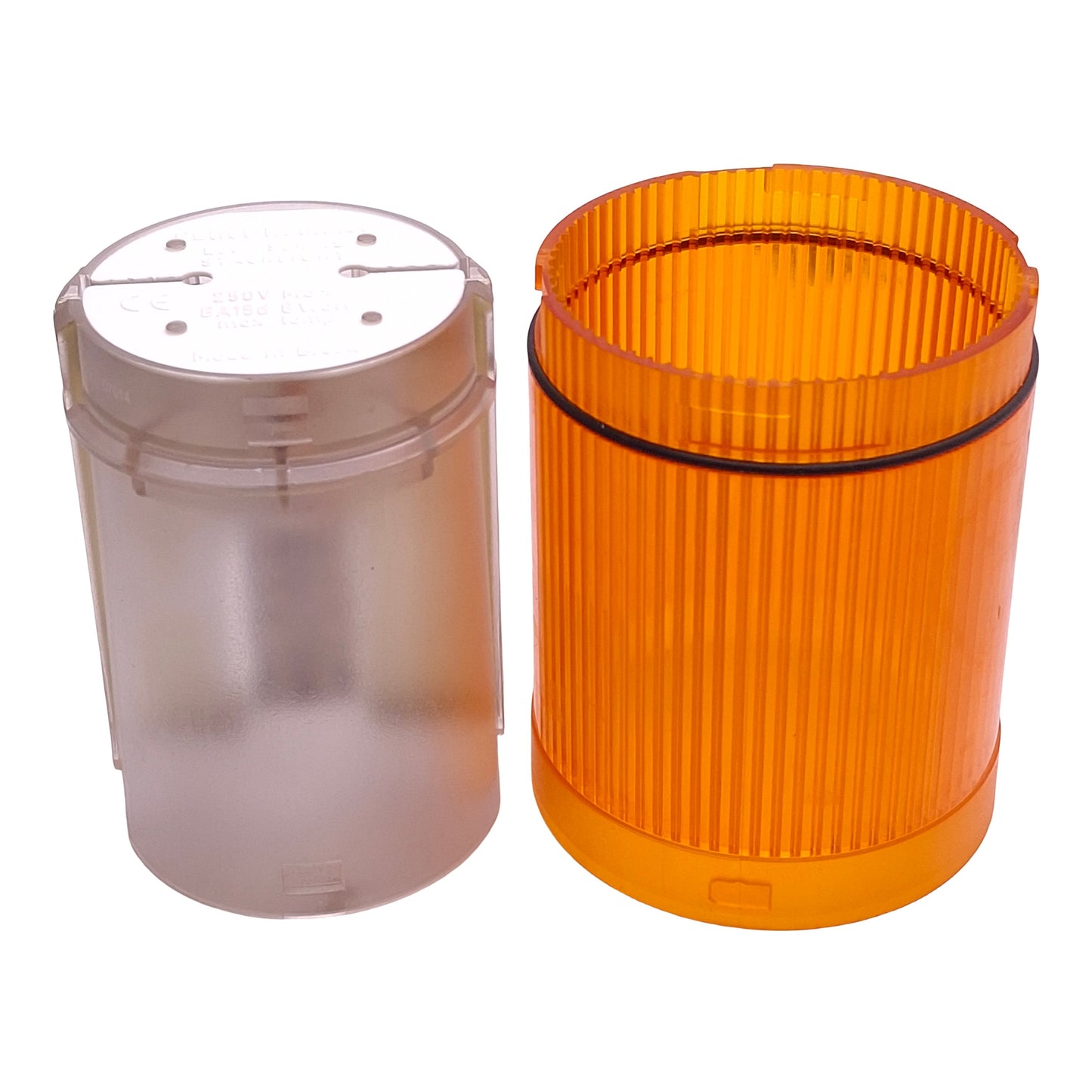 Used Cutler-Hammer E26B9V2 LED Tower Stacklight, Amber, Incandescent, 24VDC Lamp