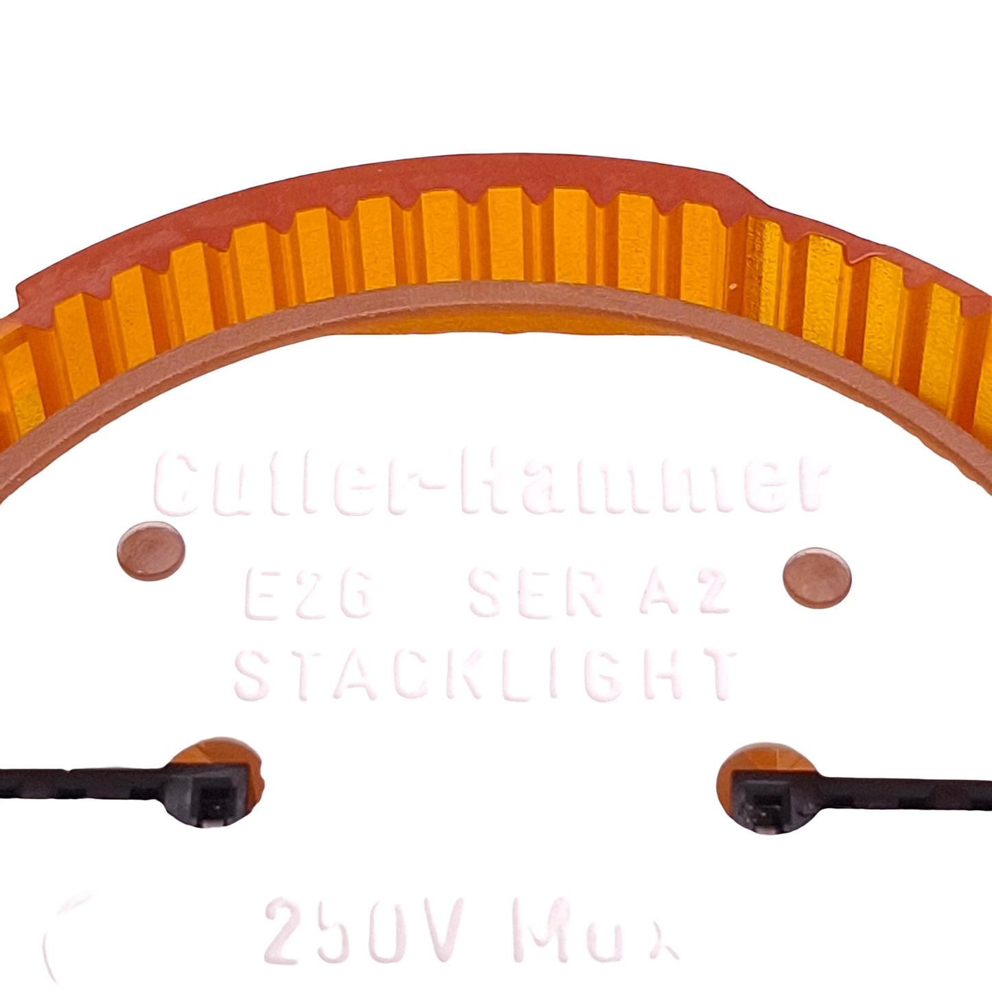 Used Cutler-Hammer E26B9V2 LED Tower Stacklight, Amber, Incandescent, 24VDC Lamp