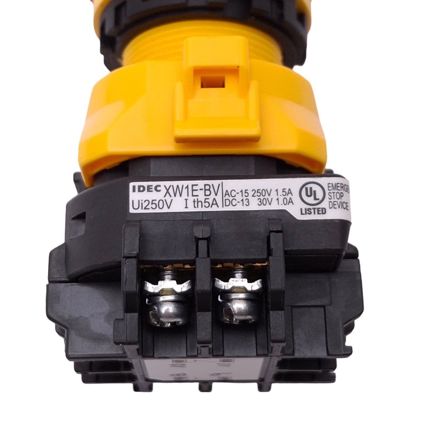 New IDEC XW1E-BV402MFR Push/Twist E-Stop Switch, ø22mm, 2NC, 250VAC 1.5A Max