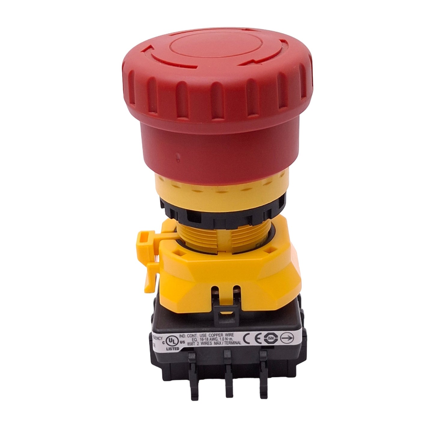 New IDEC XW1E-BV402MFR Push/Twist E-Stop Switch, ø22mm, 2NC, 250VAC 1.5A Max