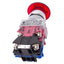 Used IDEC AVLW49902D-R-24V Red Illuminated Push/Twist E-Stop Switch, ø22mm, 2NC 1NO