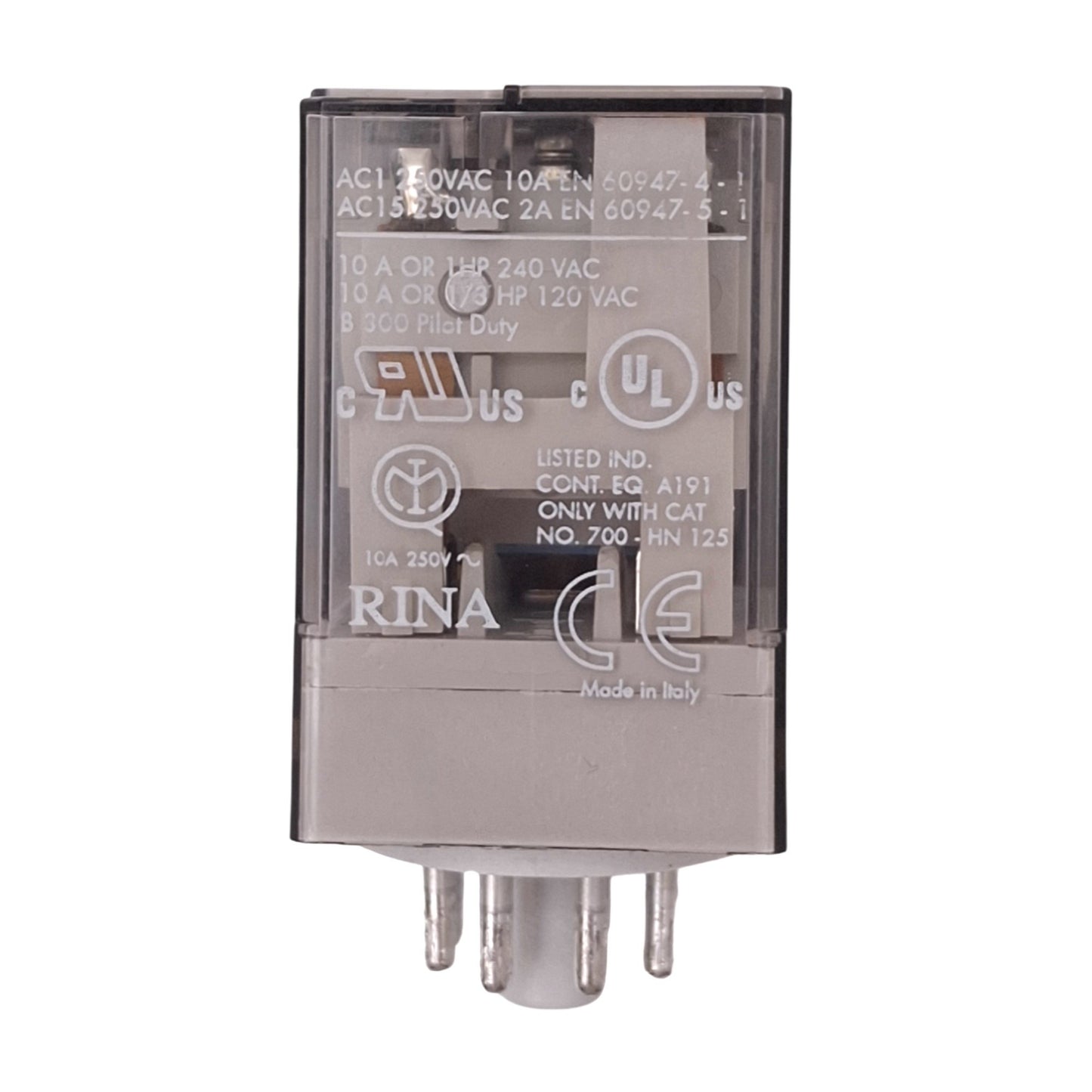 Used Allen Bradley 700-HA32Z24 D Plug-In Relay, DPDT, 8-Pin, 10A Max, 24VDC Coil