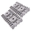 Used Lot of 4 Allen Bradley 700-HN125 Relay Sockets, 8-Pin Octal, 600V 10A, DIN Rail