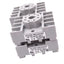 Used Lot of 4 Allen Bradley 700-HN125 Relay Sockets, 8-Pin Octal, 600V 10A, DIN Rail